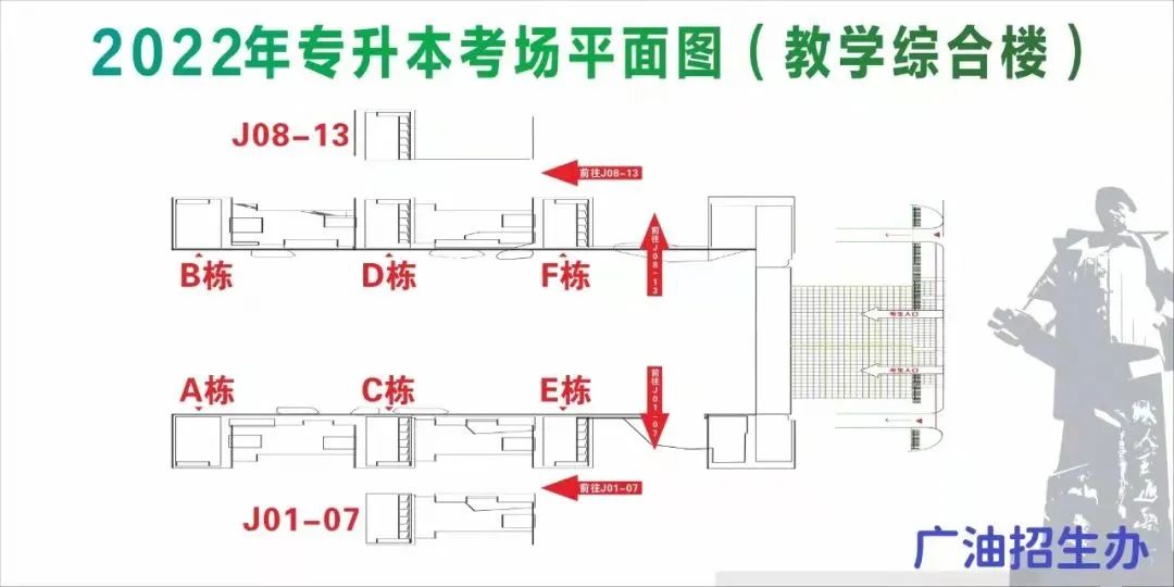 考生指引 | 2022年广东省普专升本（专插本）考试广东石油化工学院西城校区考点